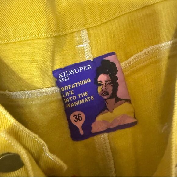 Superkid Yellow and Tan Men's Cargo Pants 36 - Picture 5 of 8